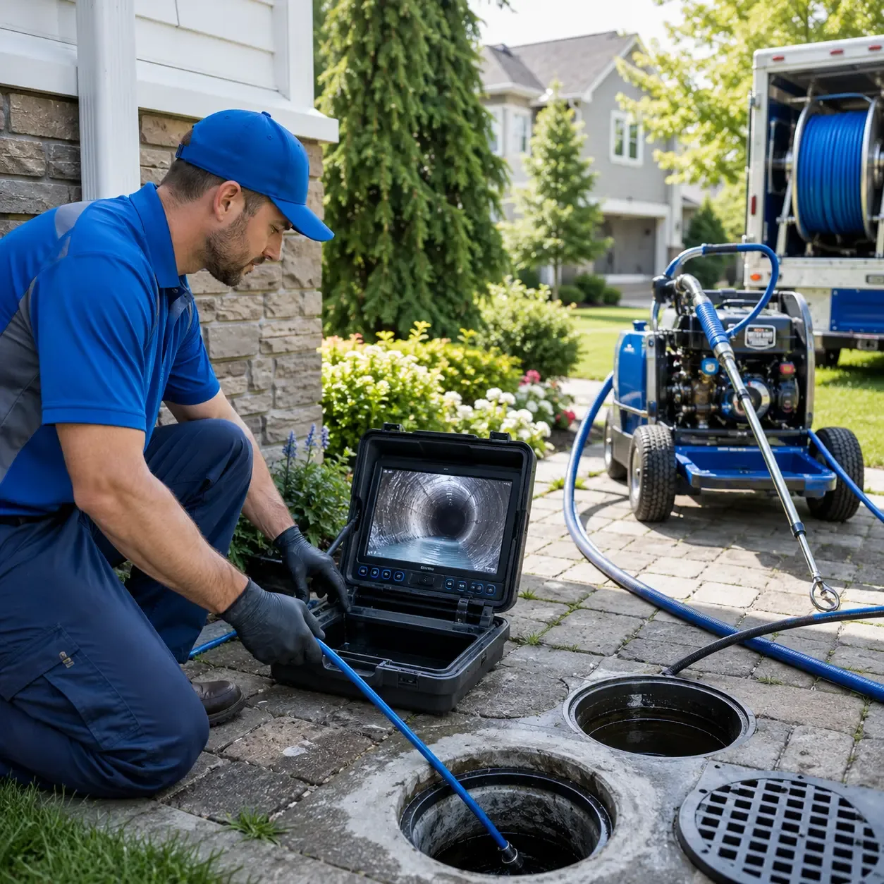 Outdoor drain cleaning professionals serving Naples, ME