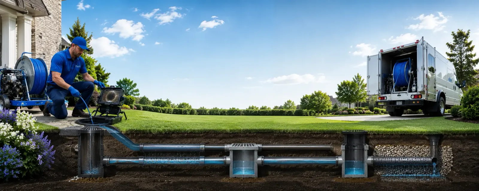 Outdoor drain cleaning information for Naples, ME